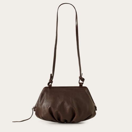 Plis Bag M, deep brown #2221